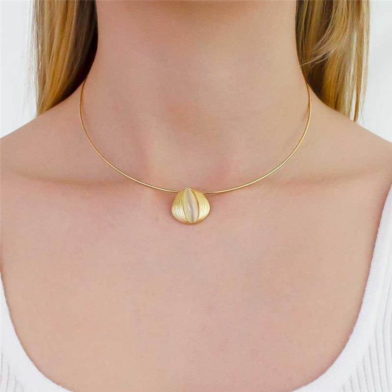 GARGANTILHA ARO FOLHEADA