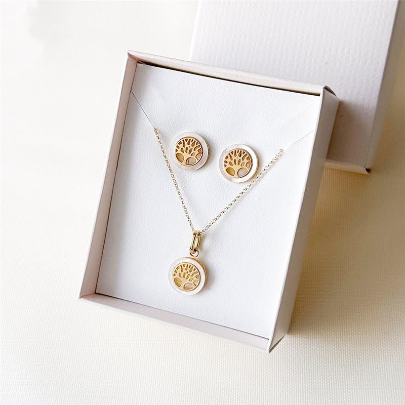 CONJUNTO FOLHEADO ÁRVORE DA VIDA - 45 CM 