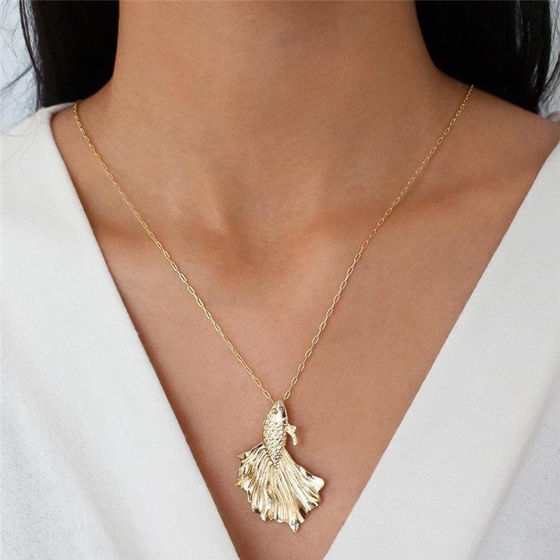 GARGANTILHA FOLHEADA PEIXE