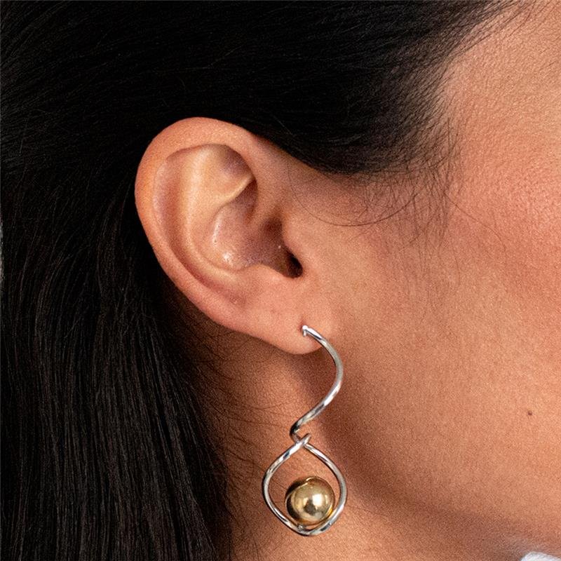 BRINCO FOLHEADO DUO COLOR GLOW UP