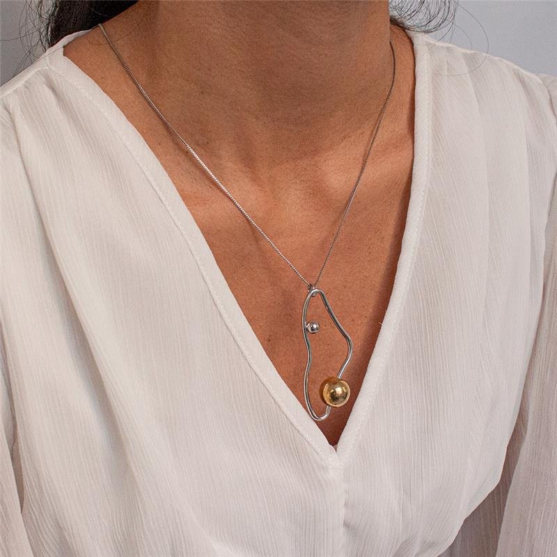 GARGANTILHA FOLHEADA GLOW UP - 70CM