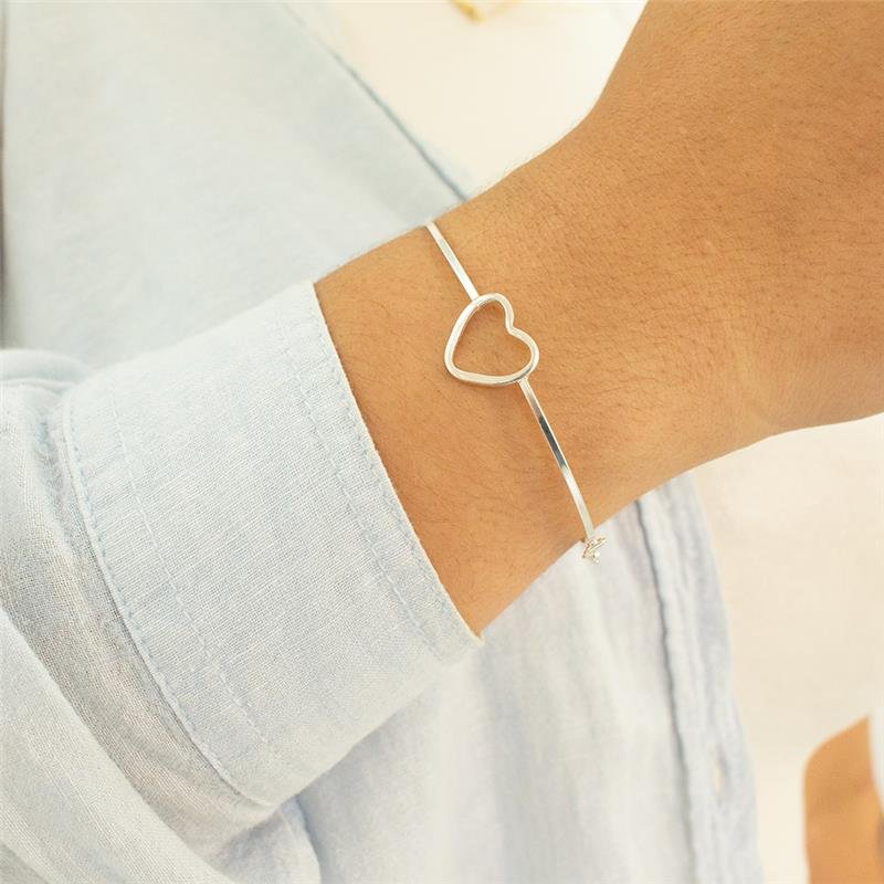 BRACELETE PRATA CORAÇÃO