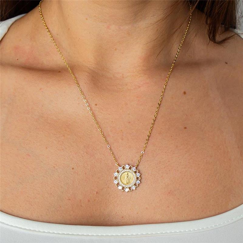 GARGANTILHA FOLHEADA N.S.APARECIDA PONTOS DE LUZ