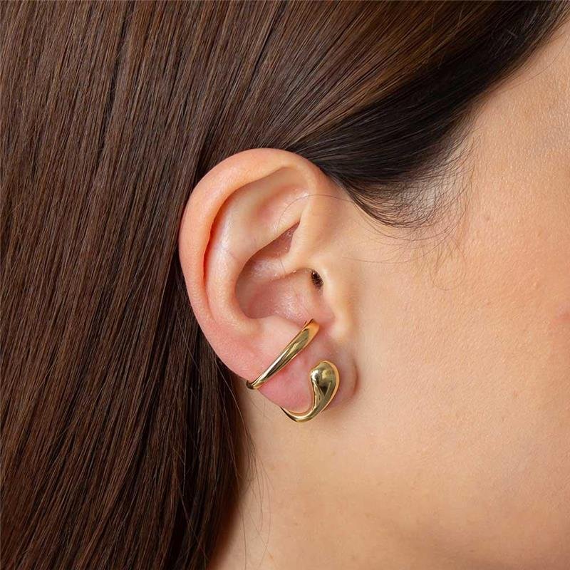 SEMI-ARGOLA FOLHEADA LISA