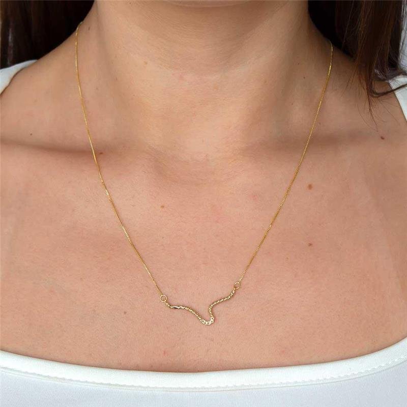 GARGANTILHA FOLHEADA PONTOS DE LUZ