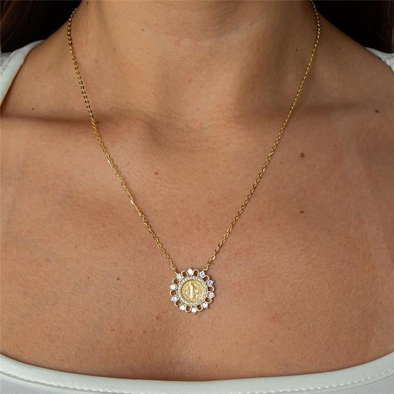 GARGANTILHA FOLHEADA SÃO BENTO PONTOS DE LUZ