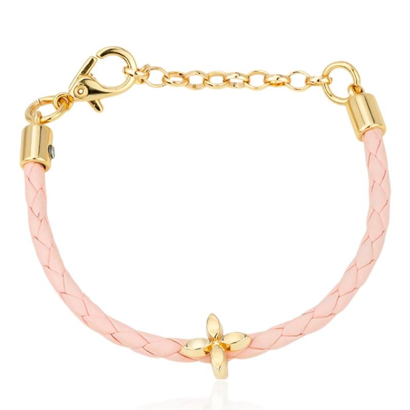 PULSEIRA FOLHEADA COURO PINK - SEM GARANTIA
