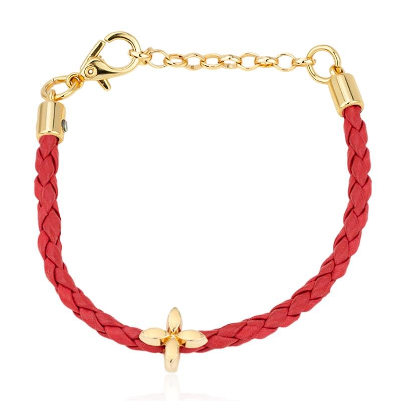PULSEIRA FOLHEADA COURO RED - SEM GARANTIA