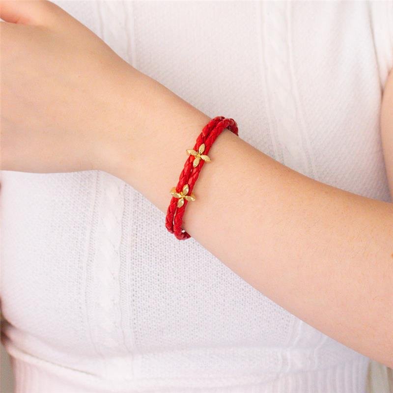 PULSEIRA FOLHEADA COURO P 17 CM RED - SEM GARANTIA