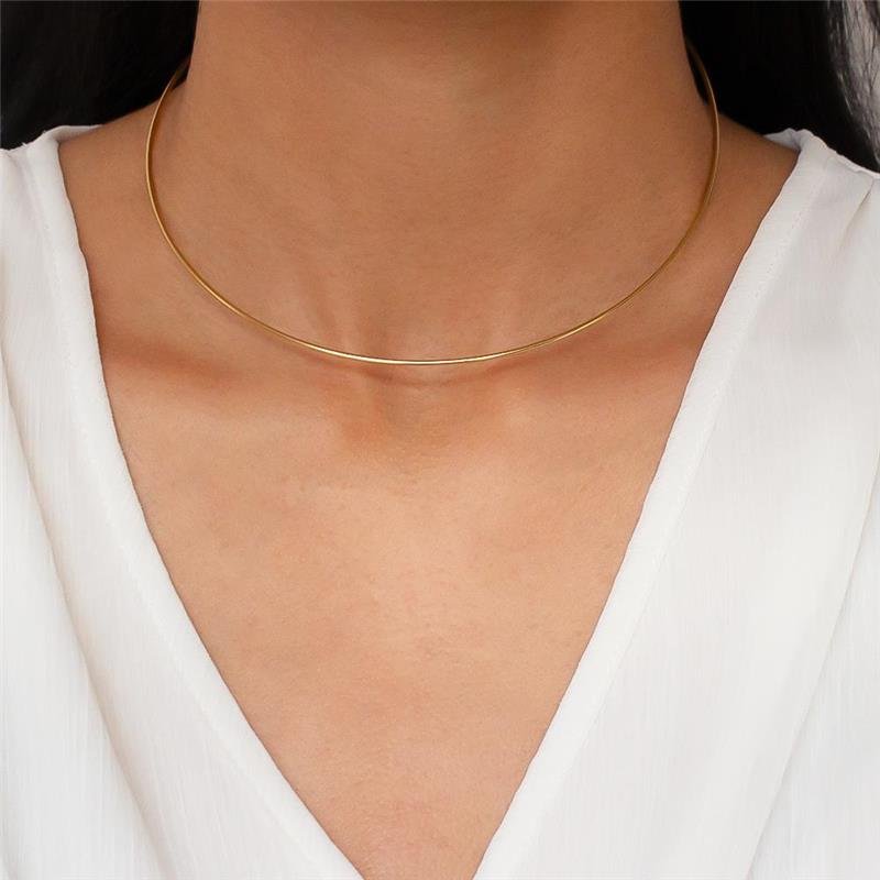 GARGANTILHA ARO FOLHEADA 