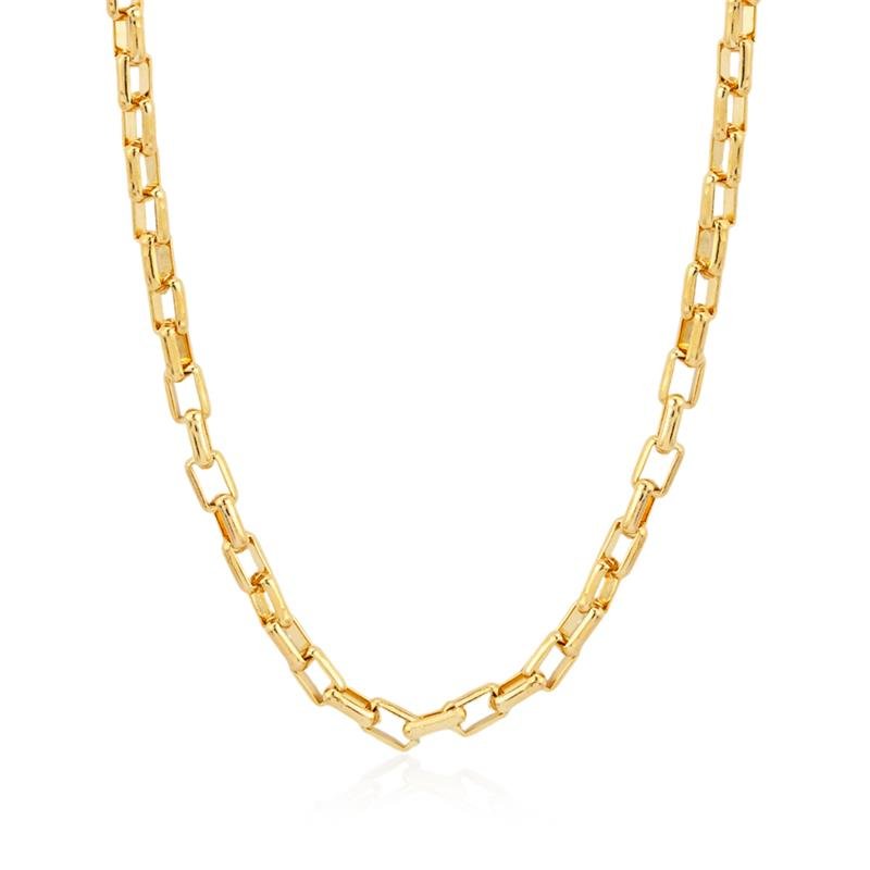 CORRENTE FOLHEADA ELO CARTIER - 70 CM 