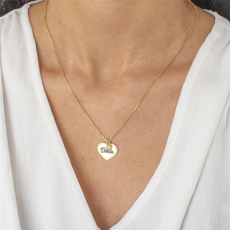 GARGANTILHA FOLHEADA CORAÇÃO DINDA