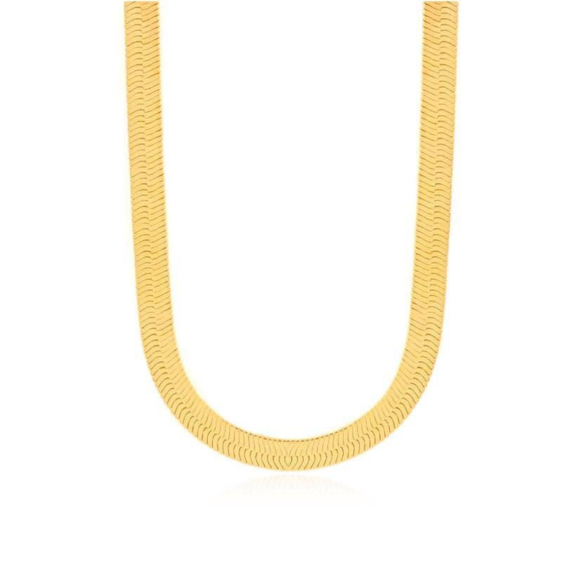 CHOKER FITA FOLHEADO - BOLD 