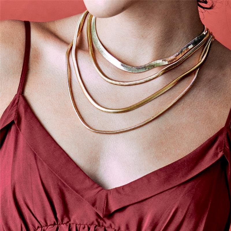 CHOKER FITA FOLHEADO - BOLD 