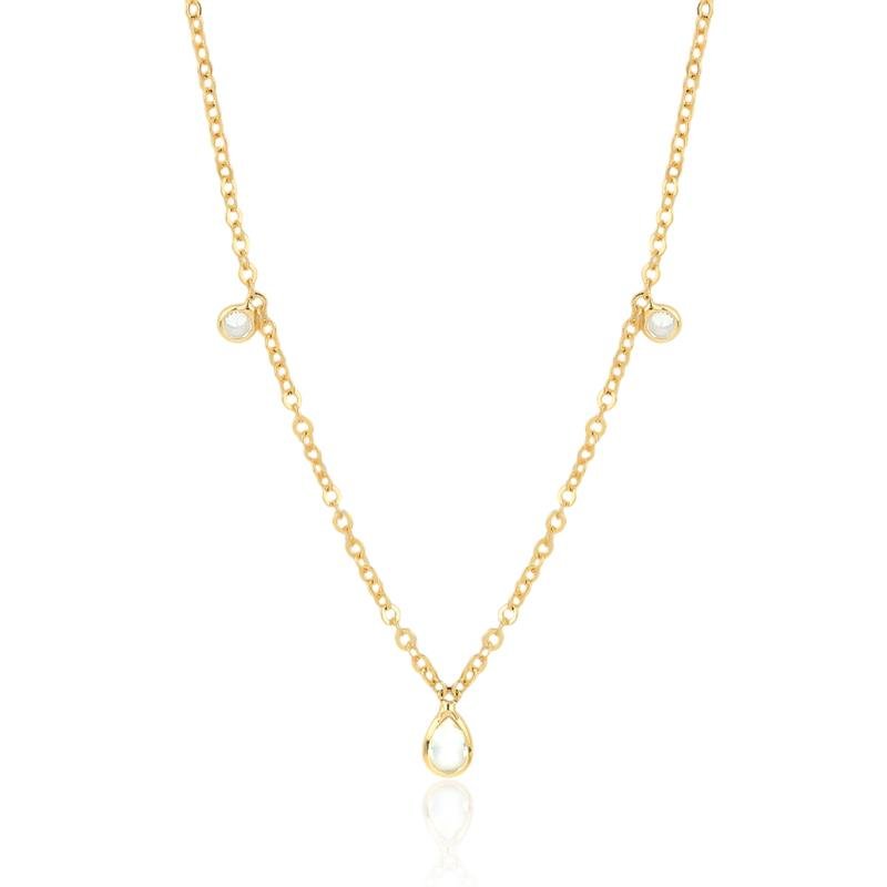 GARGANTILHA CHOKER FOLHEADA PONTO DE LUZ E 30 CM 