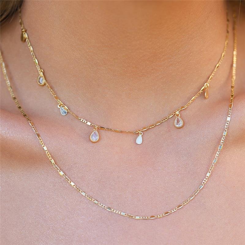 GARGANTILHA CHOKER FOLHEADA PONTOS DE LUZ GOTA