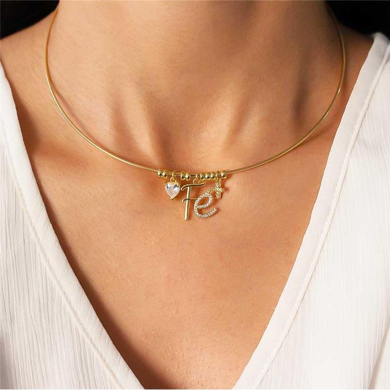 GARGANTILHA ARO FOLHEADA FÉ