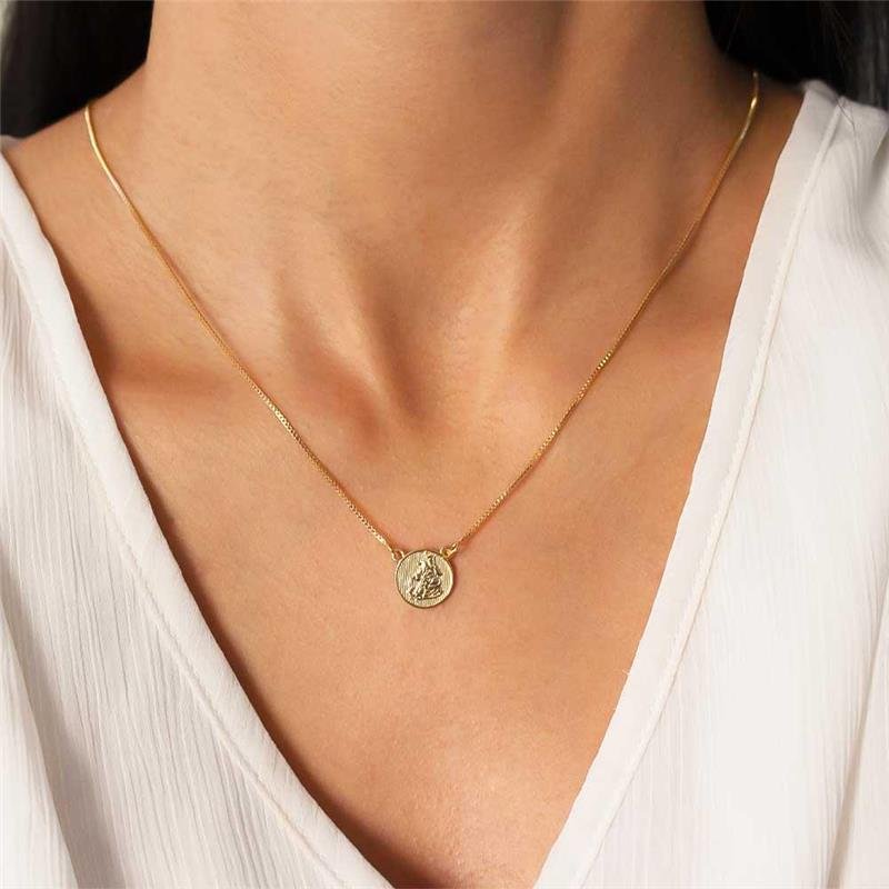 ESCAPULÁRIO FOLHEADO SAO JORGE