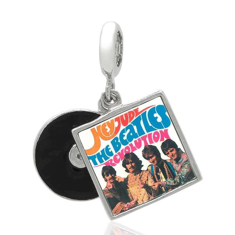 BERLOQUE EM PRATA BEATLES DISCO DE VINIL HEY JUDE 