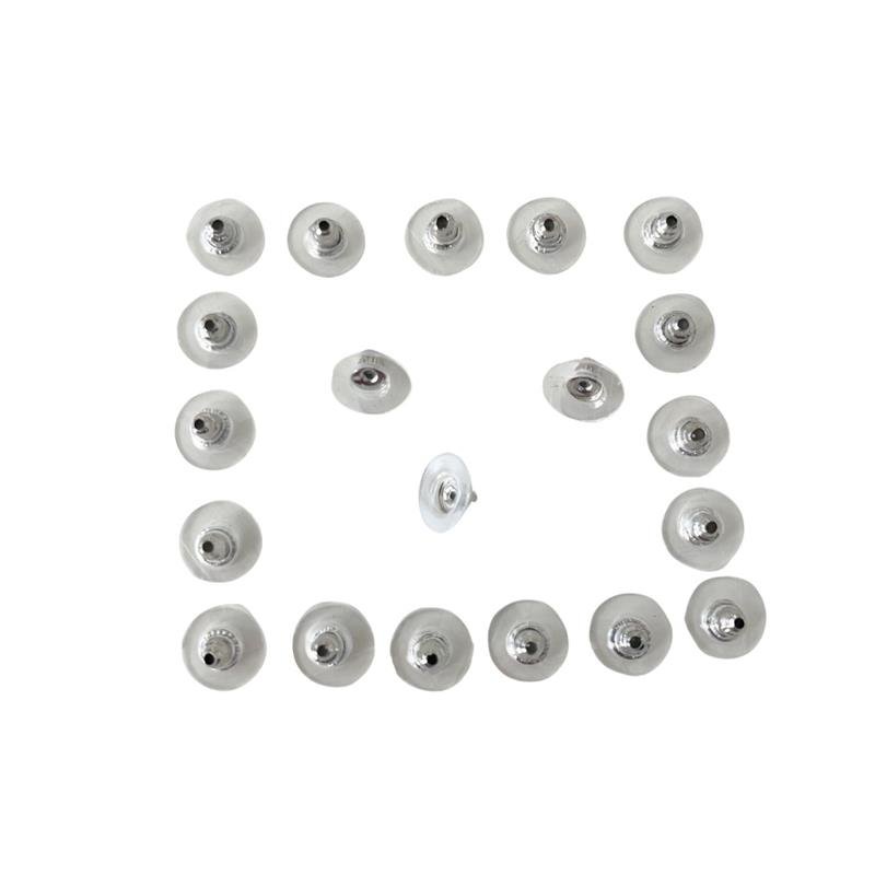 10 PARES DE TARRAXA DE SILICONE 