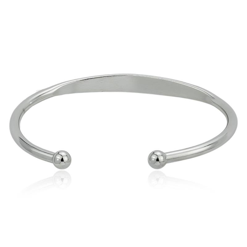 BRACELETE EM AÇO LISO