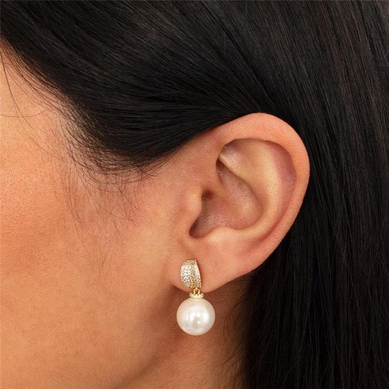 BRINCO FOLHEADO PÉROLA SHELL