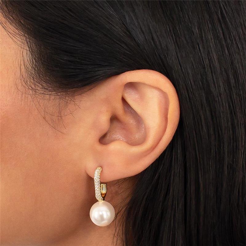 SEMI-ARGOLA FOLHEADA CRAVEJADA PÉROLA SHELL