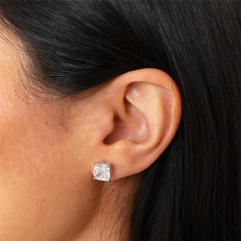 BRINCO FOLHEADO RÓDIO BRANCO PONTO DE LUZ