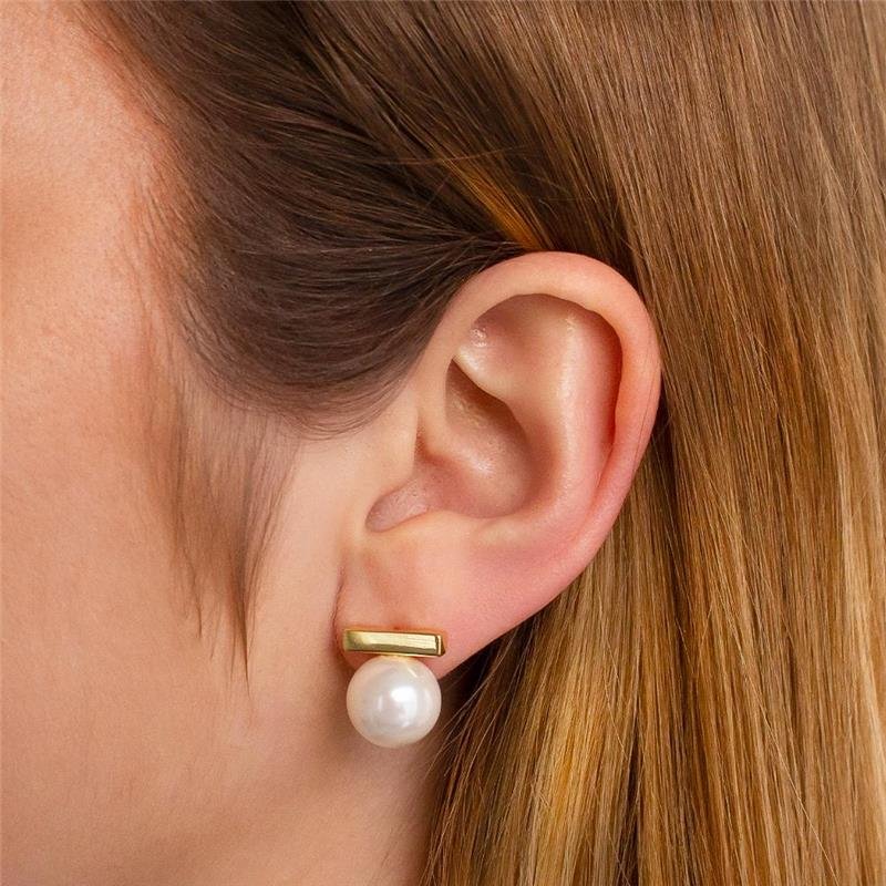 BRINCO FOLHEADO PÉROLA SHELL