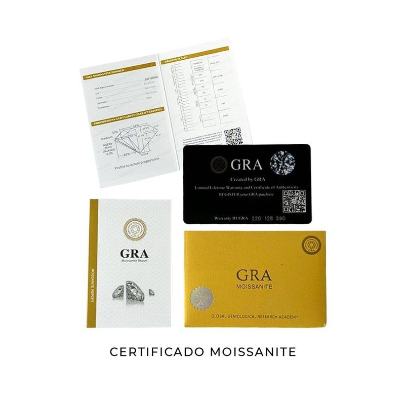 GARGANTILHA PEDRA CORAÇÃO MOISSANITE PRATA 925 | ACOMPANHA PORTA JOIAS