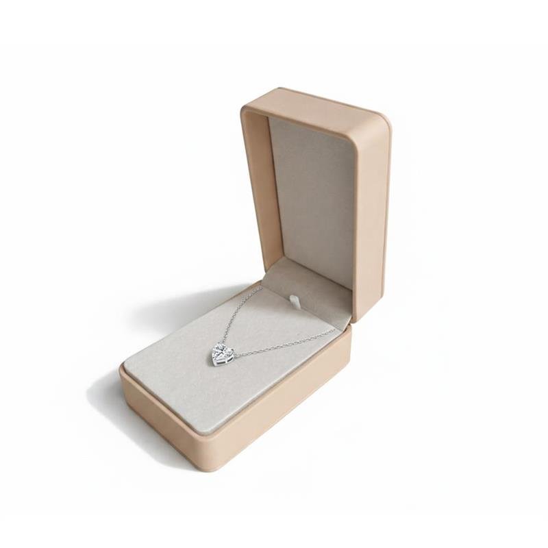 GARGANTILHA PEDRA CORAÇÃO MOISSANITE PRATA 925 | ACOMPANHA PORTA JOIAS