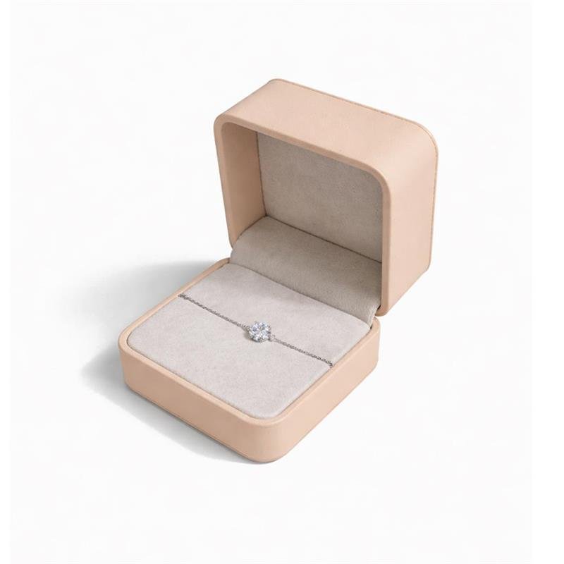 PULSEIRA PEDRA CIRCULAR MOISSANITE PRATA 925 | ACOMPANHA PORTA JOIAS