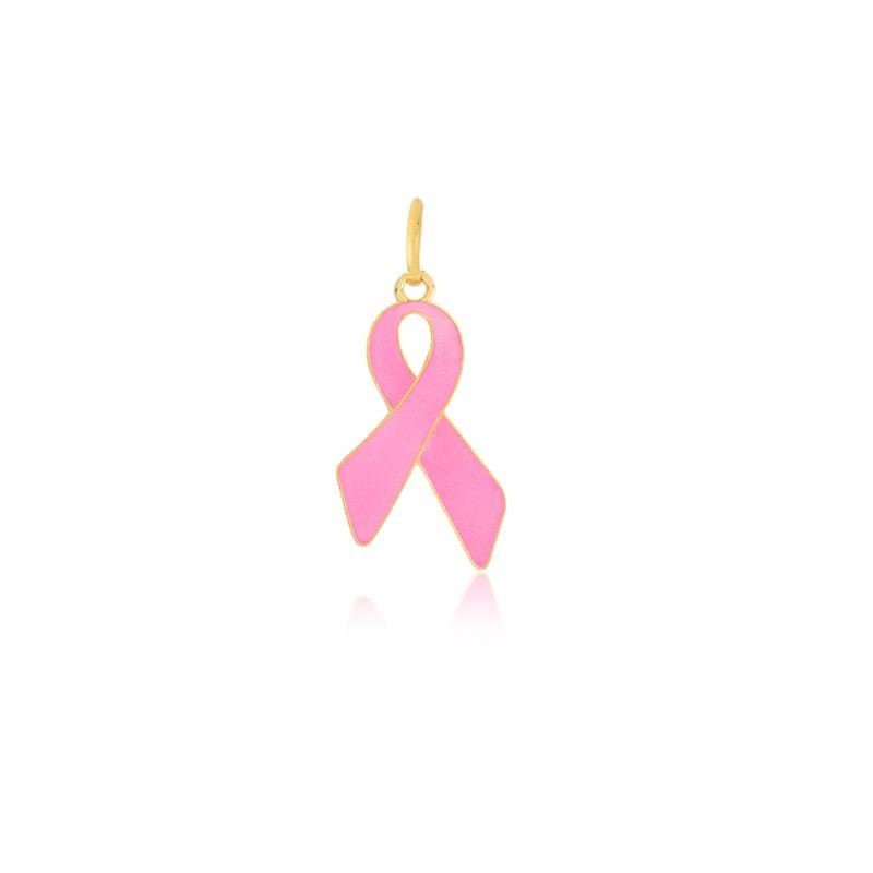PINGENTE FOLHEADO OUTUBRO ROSA