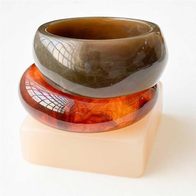 BRACELETE TRIO ACRÍLICO ABAULADO