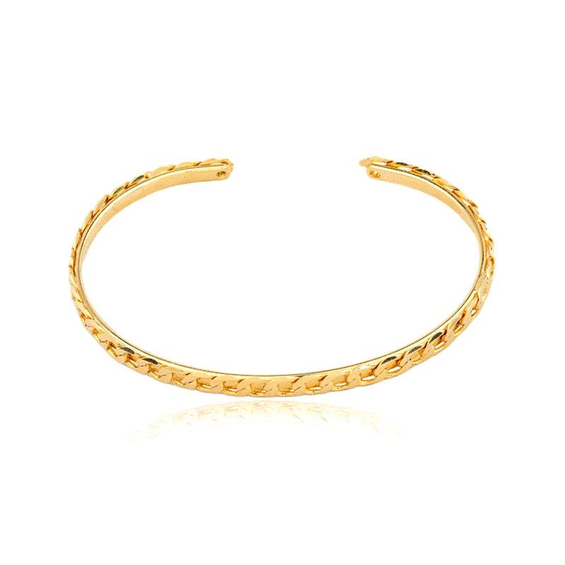 BRACELETE FOLHEADO DETALHES - BELLA ROMA