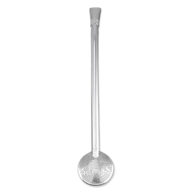 BOMBA DE CHIMARRÃO COM BOJO REMOVÍVEL, COM BIQUEIRA, ONÇA – 841 FUROS | BRINDE: ESCOVA DE LIMPEZA