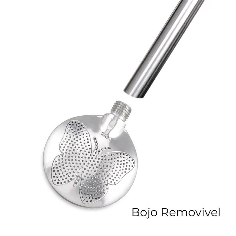 BOMBA COM BOJO REMOVÍVEL E DETALHE FOLHEADO BORBOLETA COM BIQUEIRA - 841 FUROS