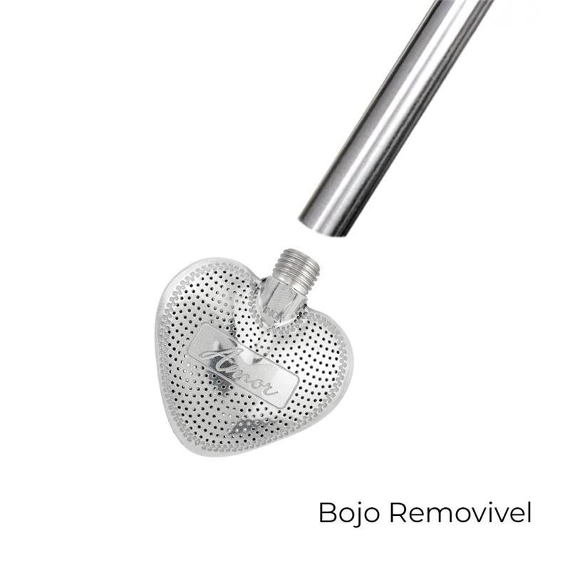 BOMBA COM BOJO REMOVÍVEL CORAÇÃO AMOR COM BIQUEIRA - 812 FUROS